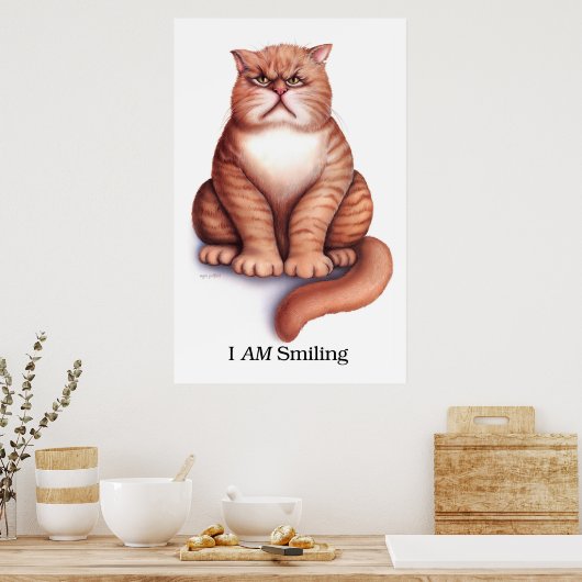 Poster souriant (Cuisine)