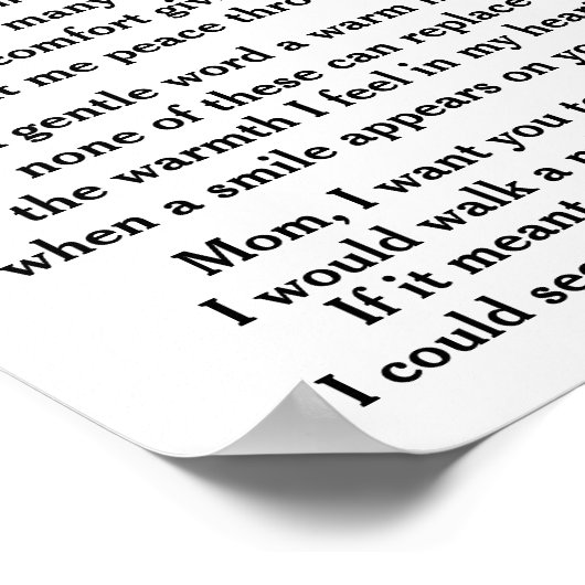 POSTER SOURIANT DE MA MÈRE (Coin)