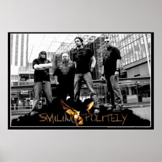 Poster souriant poliment