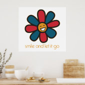 Poster Souriez et laissez-le aller (Cuisine)