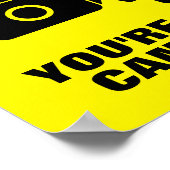 Poster Souriez que vous êtes sur la caméra drôle de vidéo (Coin)