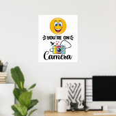 Poster Souriez ! Vous Êtes Sur Caméra (Bureau à domicile)