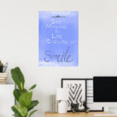Poster Sourire (Bureau à domicile)