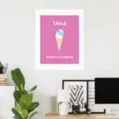 Poster Sourire (Bureau à domicile)