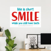 Poster Sourire (Bureau à domicile)