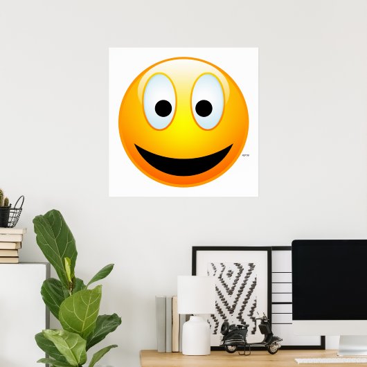 Poster Sourire #2 (Bureau à domicile)