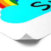 Poster Sourire - Arc-en-ciel LGBT (Coin)