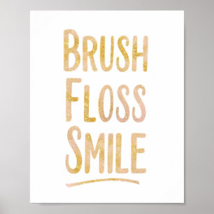 Poster Sourire brosse