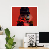 Poster sourire crispé (Bureau à domicile)