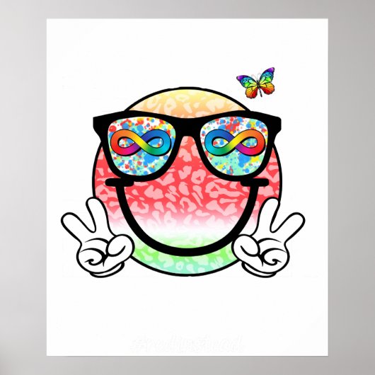 Poster sourire d'acceptation de l'autisme (2 (Devant)