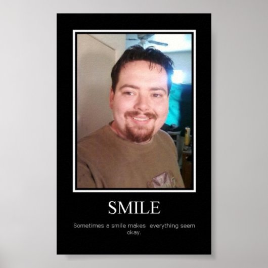 Poster sourire d'affiche motivante (Devant)