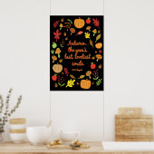 Poster Sourire d'automne (Cuisine)
