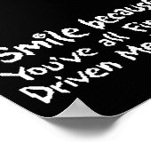 Poster Sourire fou (Coin)