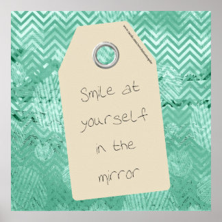 Poster Sourire inspirant à votre propre citation