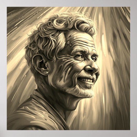 Poster Sourire profond (Devant)