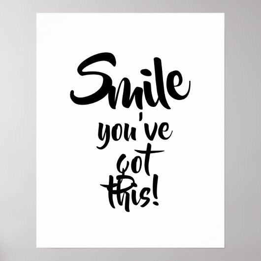 Poster sourire vous avez cela (Devant)