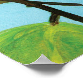 Poster Souris brumeux mangeant de la noisette (Coin)