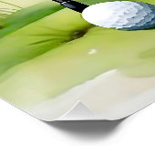 Poster Souris Cute Jouer Golf (Coin)