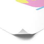 Poster Souris d'anniversaire très mignonne (Coin)