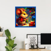 Poster Souris de Noël 2 (Bureau à domicile)
