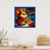 Poster Souris de Noël 2 (Cuisine)