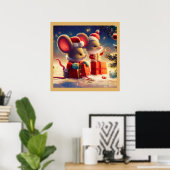 Poster Souris de Noël 3 (Bureau à domicile)