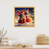 Poster Souris de Noël 3 (Cuisine)