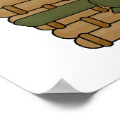 Poster Souris de Noël dans le panier (Coin)