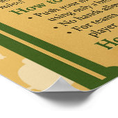 Poster Souris de St-Martin balaient le signe du jeu de Sa (Coin)