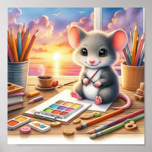 Poster Souris Douce (Devant)