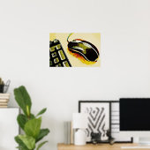 Poster Souris et clavier (Bureau à domicile)