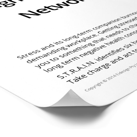 Poster SOURIS ÉVITER L'Éruption (Coin)