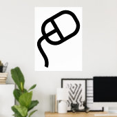 Poster Souris informatique (Bureau à domicile)