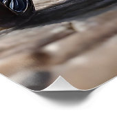 Poster Souris mignonne à vélo (Coin)