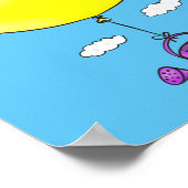Poster Souris mignonne dans la canette d'arrosage avec de (Coin)
