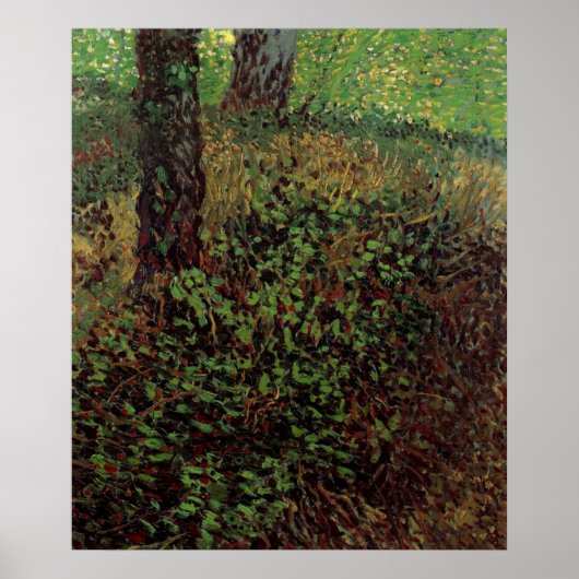 Poster Sous-bois par Vincent van Gogh (Devant)