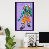 Poster Sous-créature avec écume de flamme (Bureau à domicile)