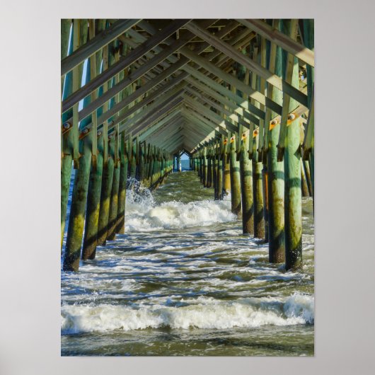 Poster Sous Folly Beach Pier (Devant)