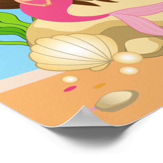 Poster Sous la bannière de la fête d'anniversaire de la s (Coin)