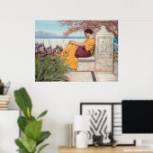 Poster Sous la fleur qui s'accroche à la toux (Bureau à domicile)