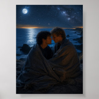 Poster Sous la même lune | Projet d'art gay