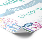 Poster Sous la mer | Accueil Baby shower à thème Océan (Coin)