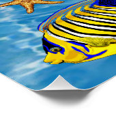 Poster Sous la mer avec des poissons tropicaux (Coin)