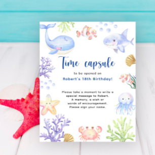 Poster Sous la mer Capsule Temporelle 1er anniversaire