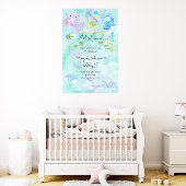 Poster Sous la mer Créatures mignonne Baby shower