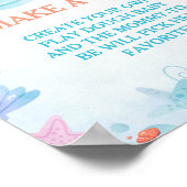 Poster Sous la mer faire un panneau de jeu Baby shower bé (Coin)