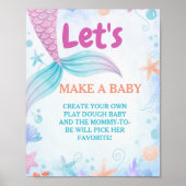 Poster Sous la mer faire un panneau de jeu Baby shower bé (Devant)