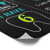 Poster Sous la mer Jelly fish Tortue Anniversaire (Coin)