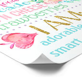 Poster Sous la mer Premier signe de fête d'anniversaire (Coin)