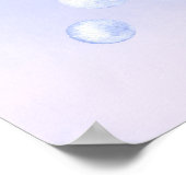 Poster Sous la mer Sirène Jalon Anniversaire (Coin)